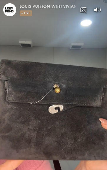 HERMES Kelly Clutch Doblis Suede Black G B0515RSJTD