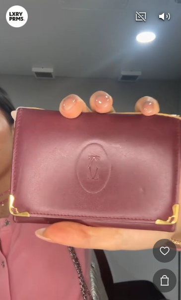 CARTIER Must Card Case Leather Red B0518USHLB