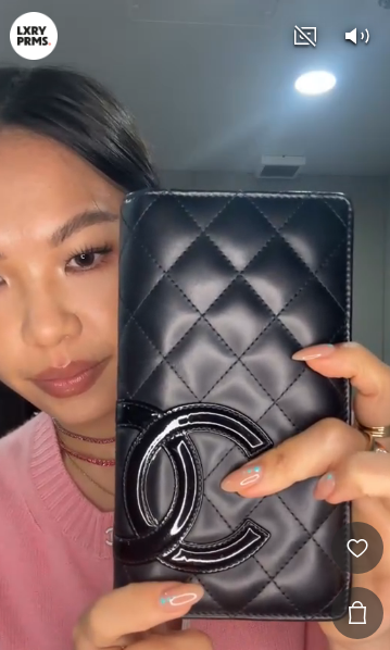 CHANEL Cambon Line Long Wallet Calf Black SV B04302TCCB