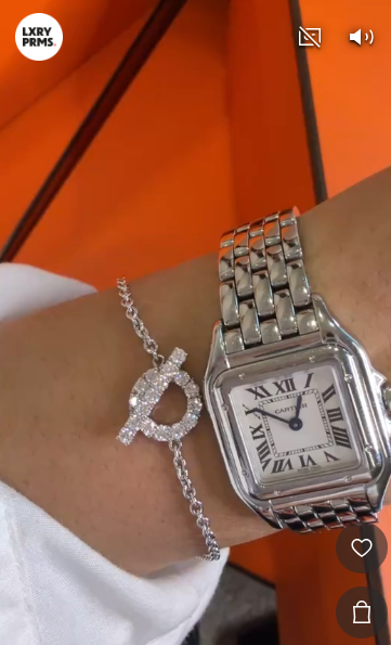 HERMES ANCHOR DIAMOND BRACELET WITH WHITE GOLD ALC4229