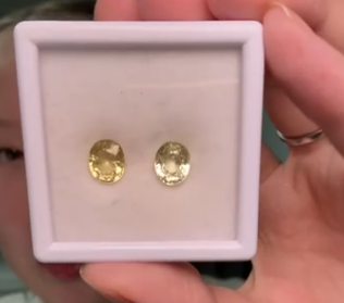 3.98ct Mali Garnet Set 2pcs DXBCS5394