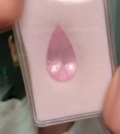 9.56ct Silky Morganite Pear DXBCD1840