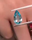 2.54ct Blue Zircon Pear DXBCD1806