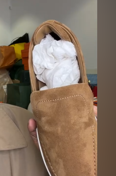 Hermes suede loafers ALC4260