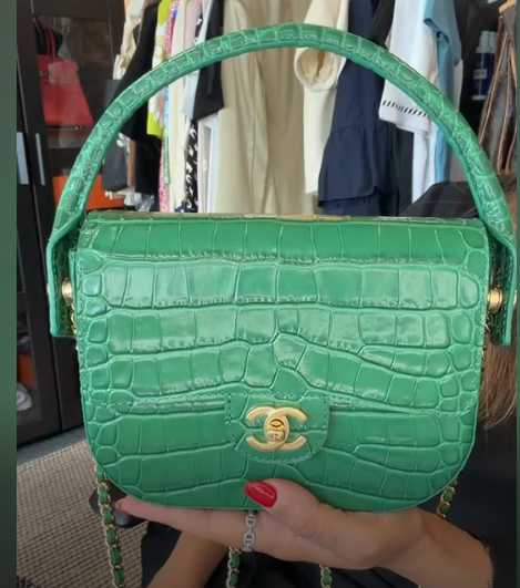Chanel Croc Top Handle ALC4214