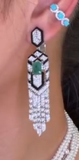 Emerald Earrings in 18K - 1027699 JJ6697