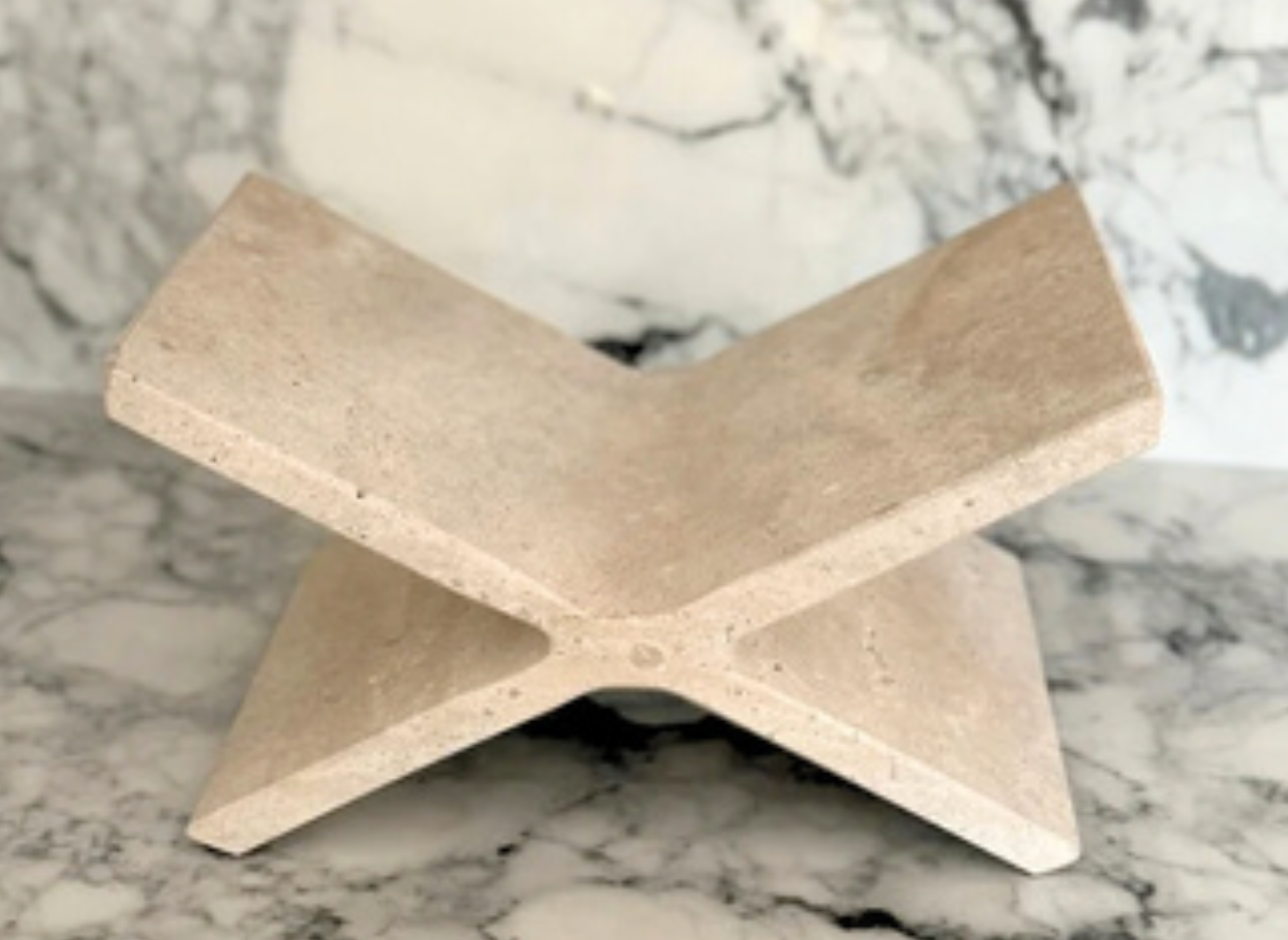 Aeris Travertine Bookstand D25cm DXBCS5523