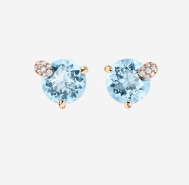 Bucherer One Size 18K Rose Gold Diamond Peekaboo Ear Pin ALTC0951