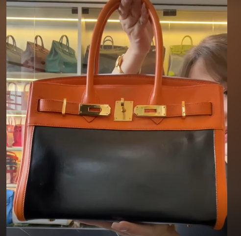 Hermes Amazonia Birkin 30 Orange/Black GHW #C SYCYF1905