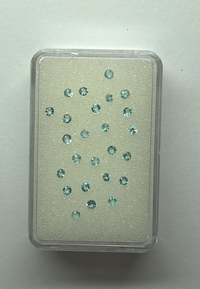 1.55ct NIGERIAN PARAIBA ROUND  DXBCS5644