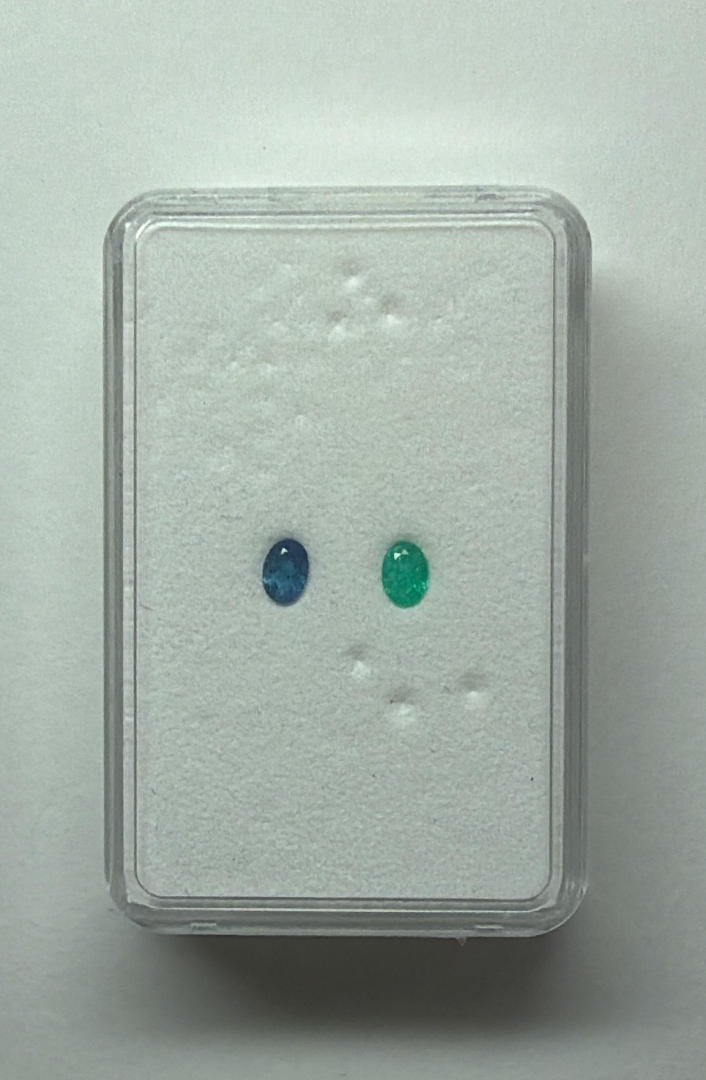 0.53ct BRAZIL PARAIBA OVAL PAIR DXBCS5646