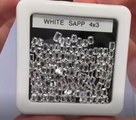 25.80ct white sapphires DXBCS4885