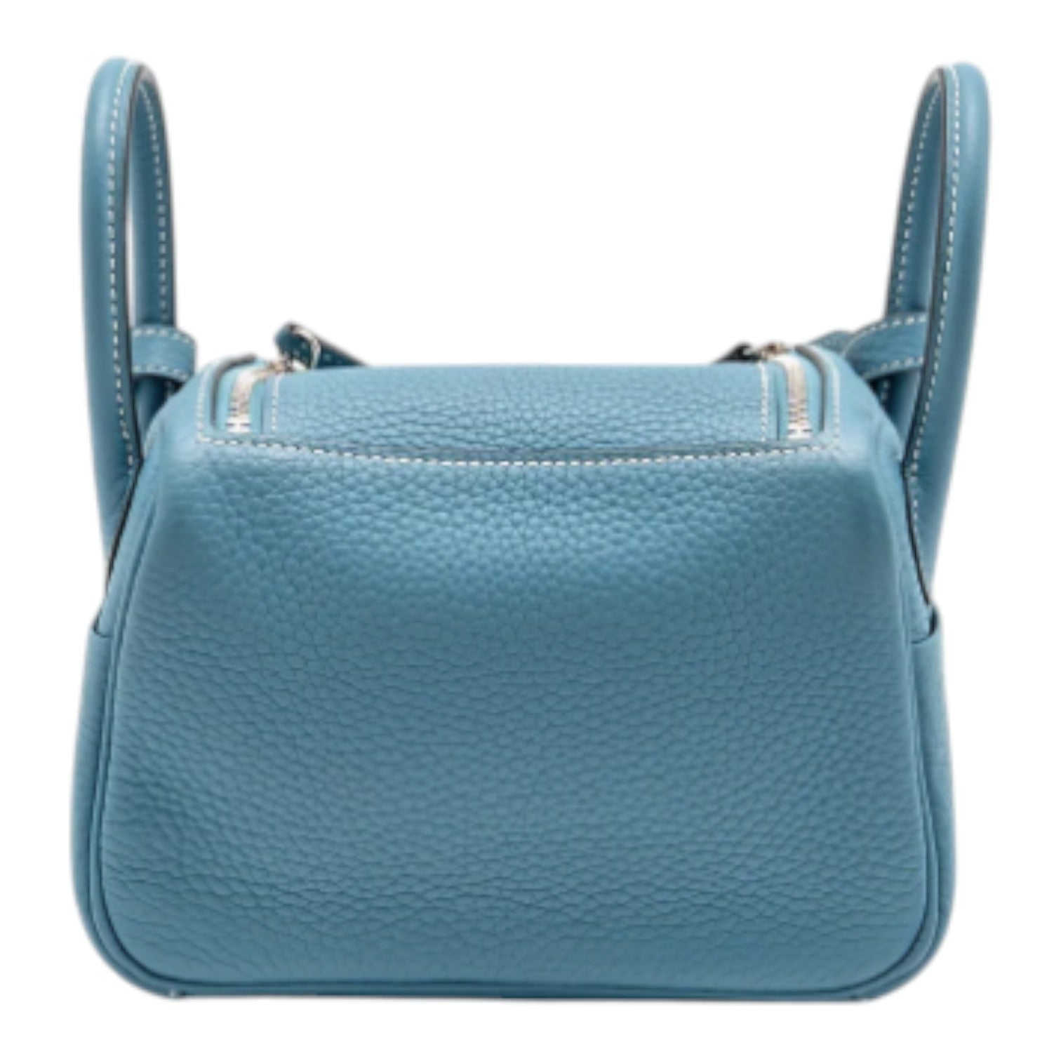 Hermes Mini Lindy Clemence New Blue Jean SHW