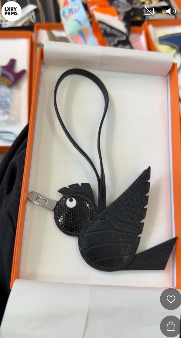 Hermes limited edition black birdie ALC4311