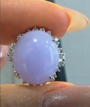 Pt900 Lavender Jade Ring J0526ZVJZ8