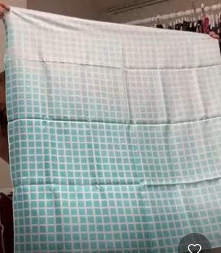 Tiffany&Co Grid Print Scarf Mint/ White