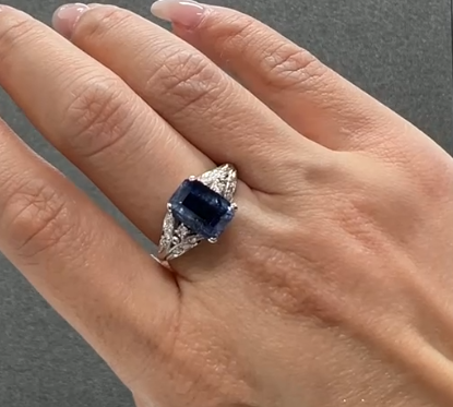 PM NO HEAT Blue Sapphire RING CX5797
