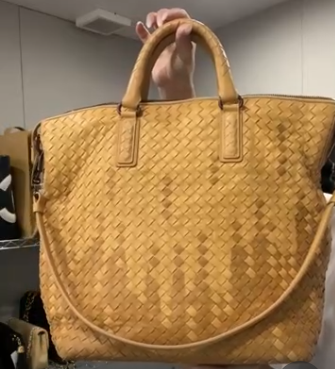 BOTTEGA VENETA Leather Yellow Intrecciato 2way Tote B0530YN846