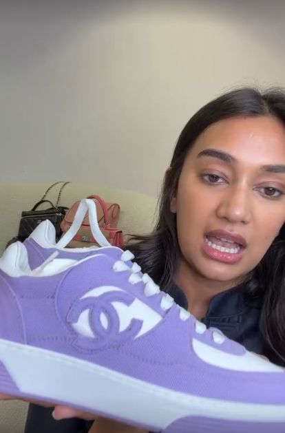 Chanel purple trainers 37 ALC4297