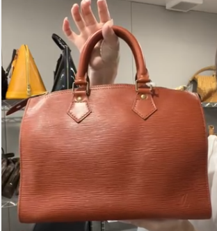 LOUIS VUITTON Epi Speedy 25 Brown M43013 B0615CFHY9