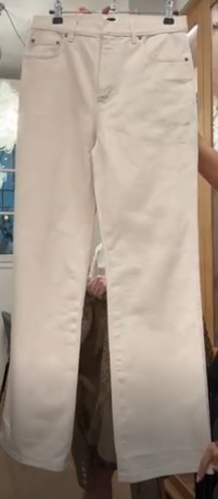 CHRISTIAN DIOR White denim jeans AGC3786