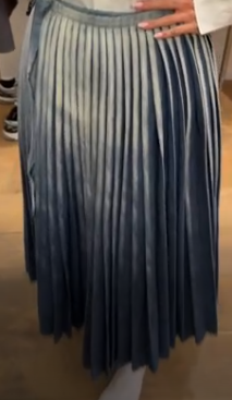 CHRISTIAN DIOR Denim pleated skirt AGC3781