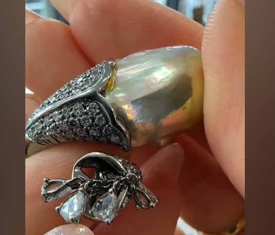 K14 Pearl Ring 13.2g 26-36488-0