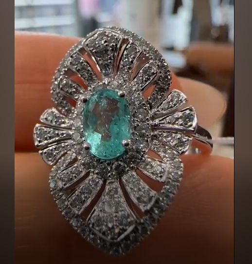 PT900 Paraiba Ring PRT 0.833 DA 0.53 7.7g Other analysis Normal K 26-40448-0
