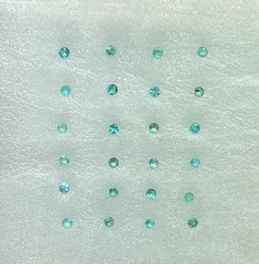 0.29ct ROUND SHAPE BRAZIL PARAIBA SET DXBCS6084