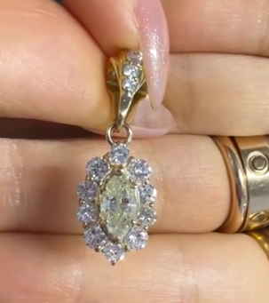 K18 Diamond Necklace J0601RJSR7