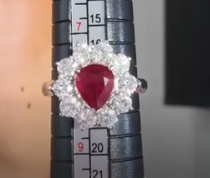 Pt900 Ruby Ring 1J0722HCYD2