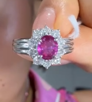 Pt900 Sapphire Link J0414A845G