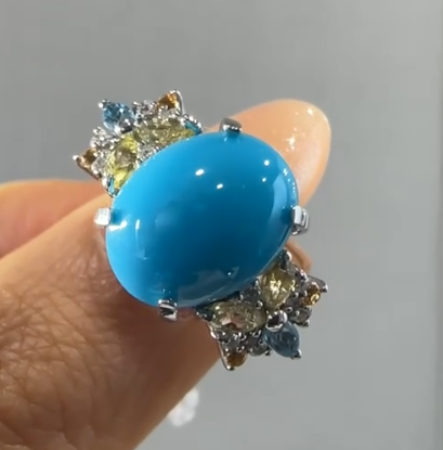 K18WG Turquoise Ring J0713L7LLC