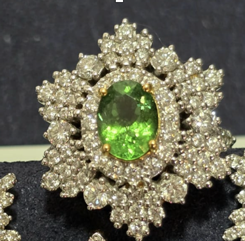 Tsavorite Garnet Ring SYCB28b