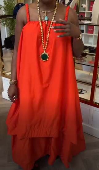 orange dream dress AKC0575