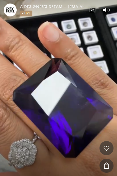 114ct Zambian Amethyst Radiant