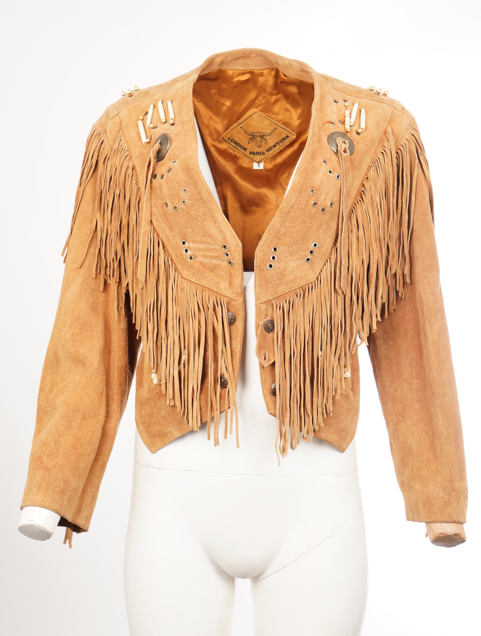 Brown Suede Tassel Jacket  ALC4332