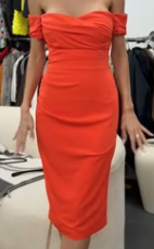 House Of CB Orange Tulip Dress  ALC4321