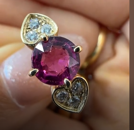 SENBYSANDY FLORAL RUBILITE RING AVCHK495