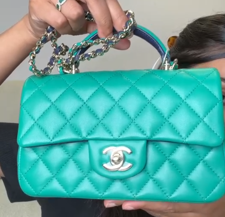 Chanel mini rectangle green ALC4218