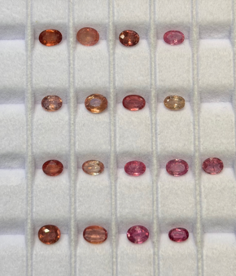 Padparadscha sapphire (no-heat, from srilanka)(price per 1 stone) THAI0119
