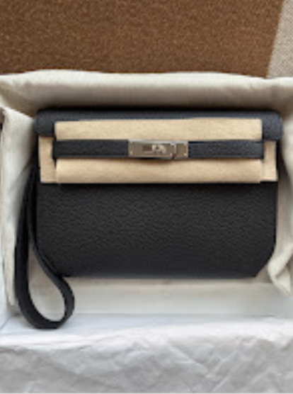 Hermes Depeches(1) Black phw G Togo ALTC1027
