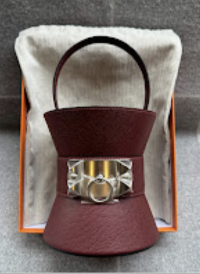 Hermes Mini medor rouge h PHW g Epsom ALTC1053