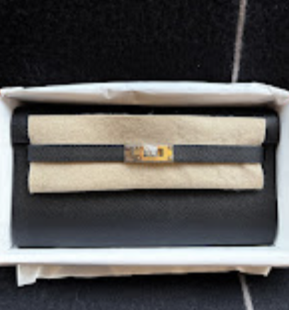 Hermes Kelly To Go Black PHW K Epsom ALTC1058