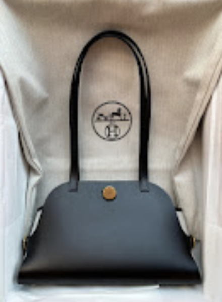 Hermes Tablier Sellier(1) Black GHW K Hunter + Swift + Toile ALTC1071