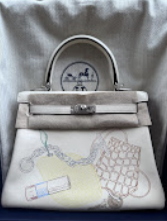 Hermes Kelly 25 in and out Nata PHW Z swift ALTC1088