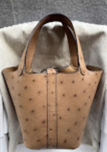 Hermes Micro 14 Chai PHW W ostrich ALTC1091