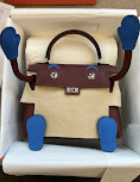 Hermes Kelly doll rouge h + bleu zellige PHW G swift ALTC1097