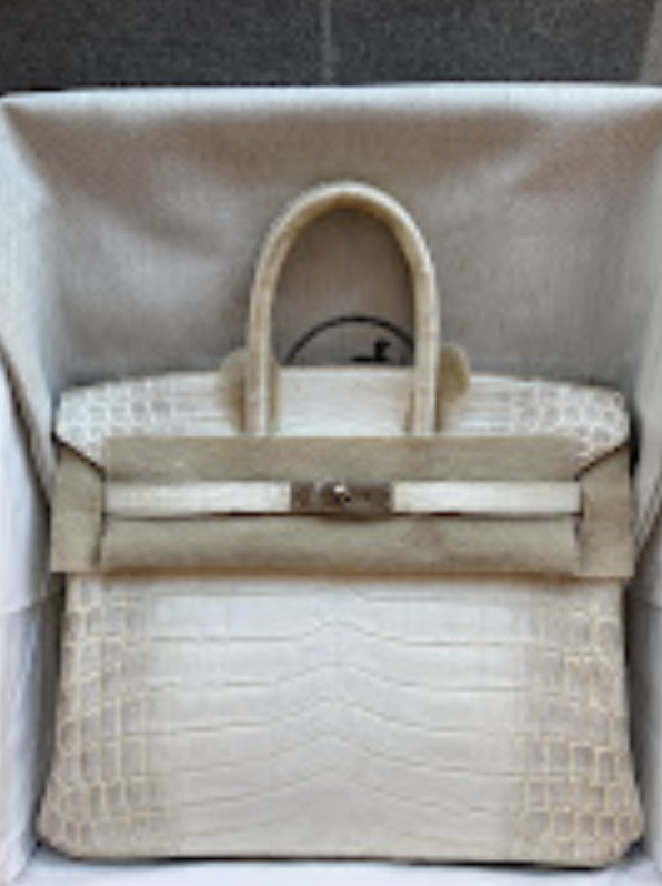 Hermes birkin25 himalayan square Q niloticus ALTC1105