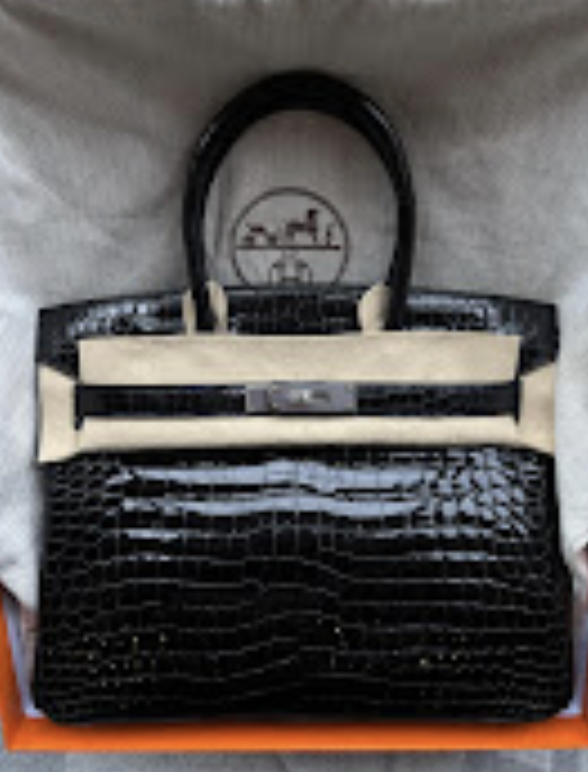 Hermes Birkin 30(x) Black phw Square Q Shiny ALTC1109